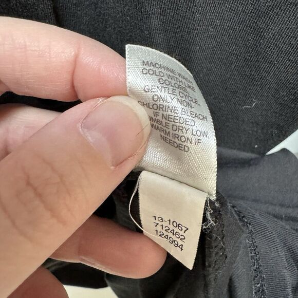 PUREJILL Top Womens Medium Black Pima Cotton Tee Basic Layer Capsule EUC - Picture 5 of 7